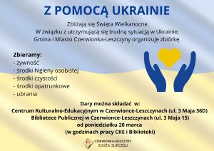 Z pomocą Ukrainie - zbiórka darów
